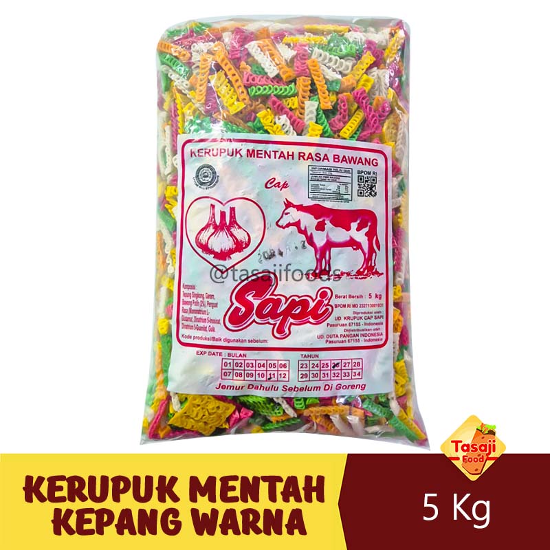 Tasajifood Jual Kerupuk Mawar Warna Kg Kerupuk Mentah Original