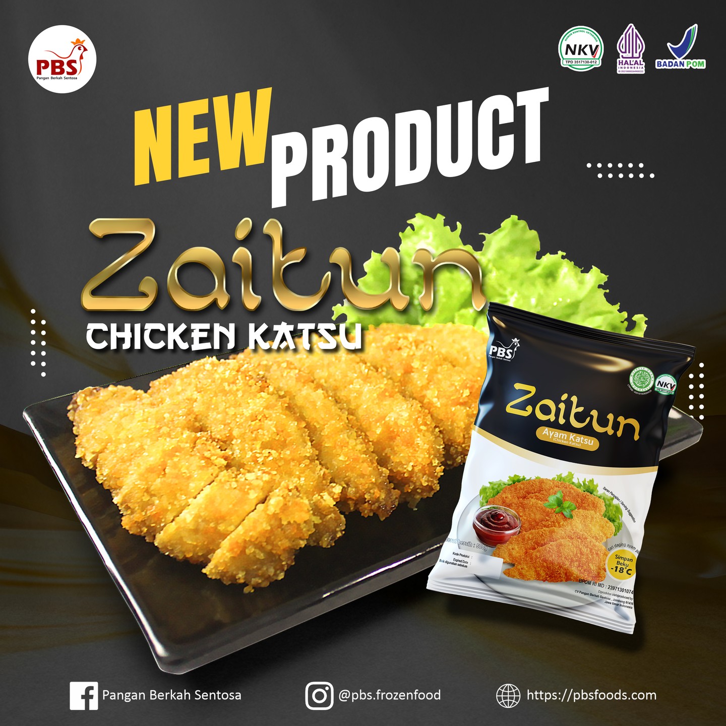 Zaitun Ayam Katsu 500 Gram Chicken Katsu