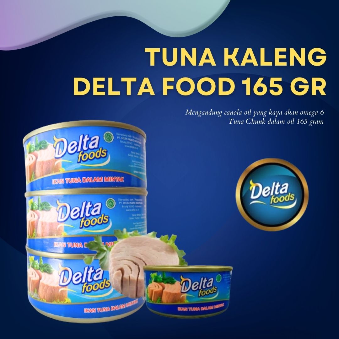 Delta Foods Ikan Tuna Kaleng 165 Gram