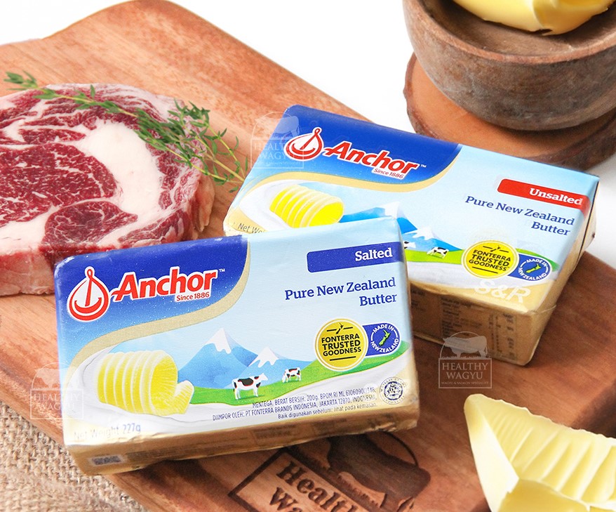 Anchor Pure Butter Salted 200 Gram Asin New Zealand