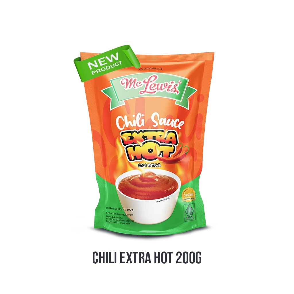 Mc Lewis Extra Hot Sauce 200gr Saus Pedas