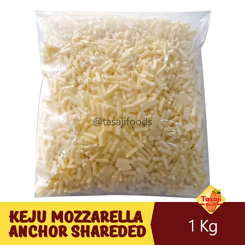 Keju Mozzarella Anchor Shareded 1 Kg Repack