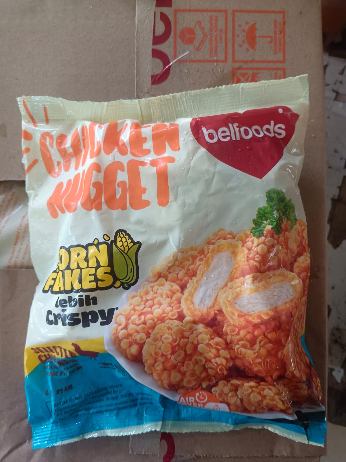 Belfoods Chicken Nugget Corn Flakes Lebih Crispy 450 Gram