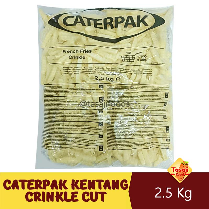 Caterpak Kentang Crinkle Cut 2,5 Kg French Fries