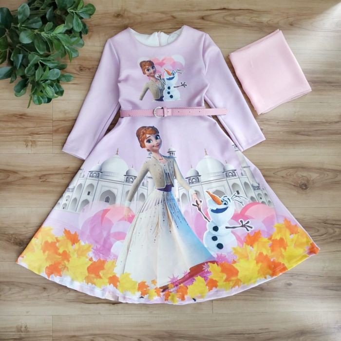 Gamis Anak perempuan MonsterKids/ gamis Frozen / setelan gamis anak perempuan