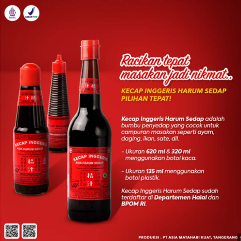 Kecap Inggris Harum Sedap 620ml