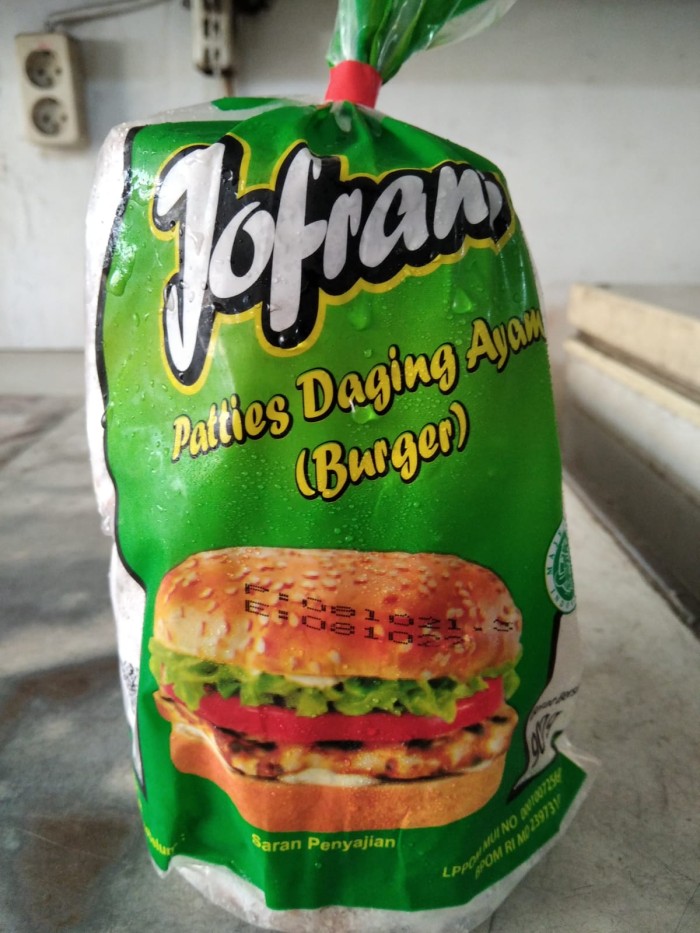 Jofrans Patties Daging Ayam Chicken Burger 900 Gram