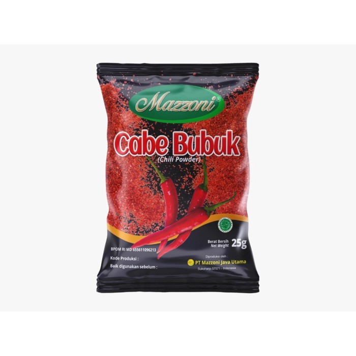 Mazzoni Cabe Bubuk 25 Gram Bumbu Tabur