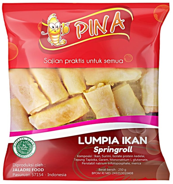 Pina Lumpia Ikan 250 Gram Frozen Food