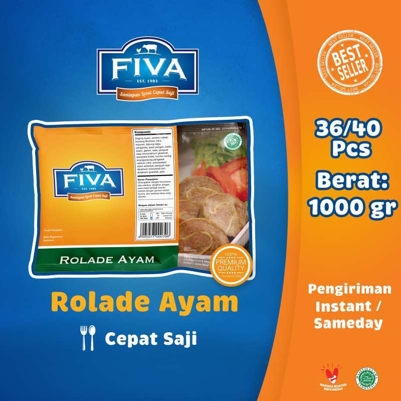 Fiva Rolade Ayam 1 Kg Olahan Ayam Frozen
