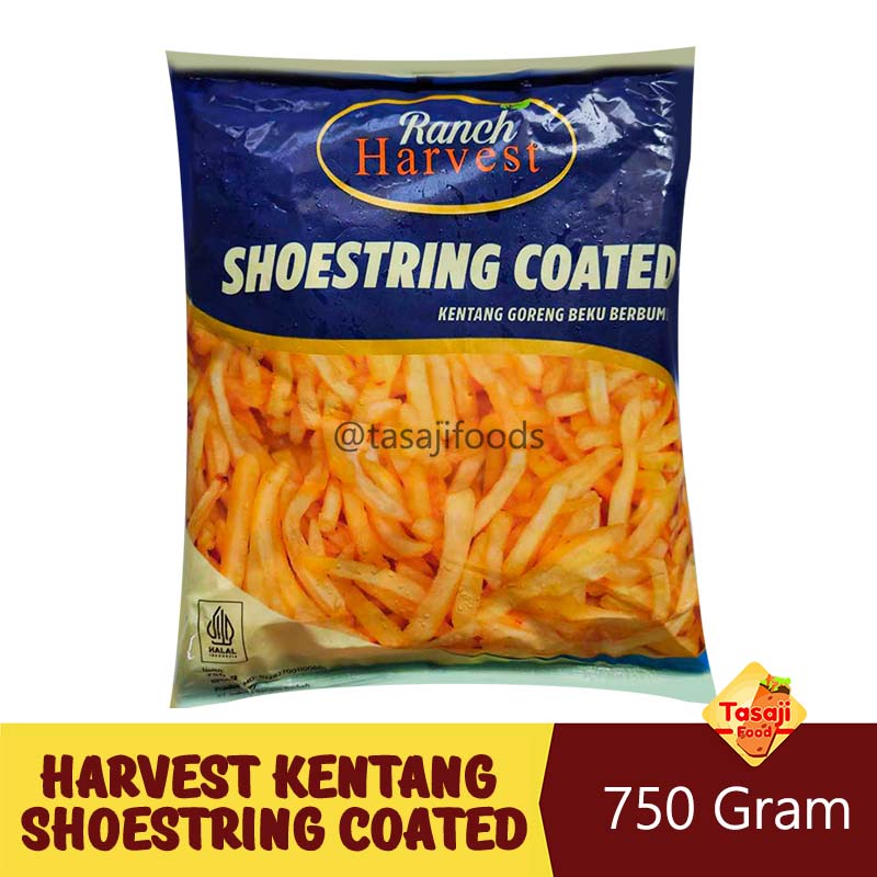 Harvest Kentang Shoestring Batter Coated 750 Gram