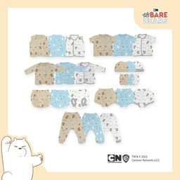 FLUFFY Paket Setelan Newborn Edisi We Bare Bears (Isi 24 Pcs) WDI