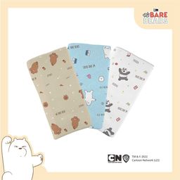 FLUFFY Bedong Bayi WE BARE BEARS (Isi 3Pcs) BDG WDI NB