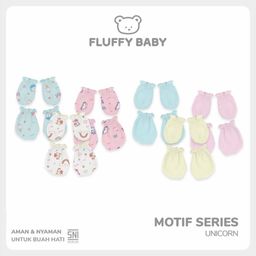 FLUFFY Sarung tangan dan kaki Unicorn (Isi 3Pasang) STK UMB NEWBORN