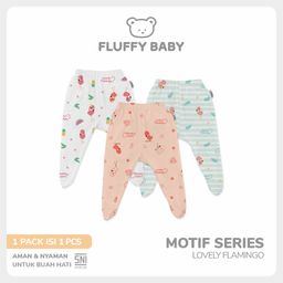 FLUFFY Celana Tutup Kaki Flamingo (Isi 3Pcs) CKA FSB NEWBORN