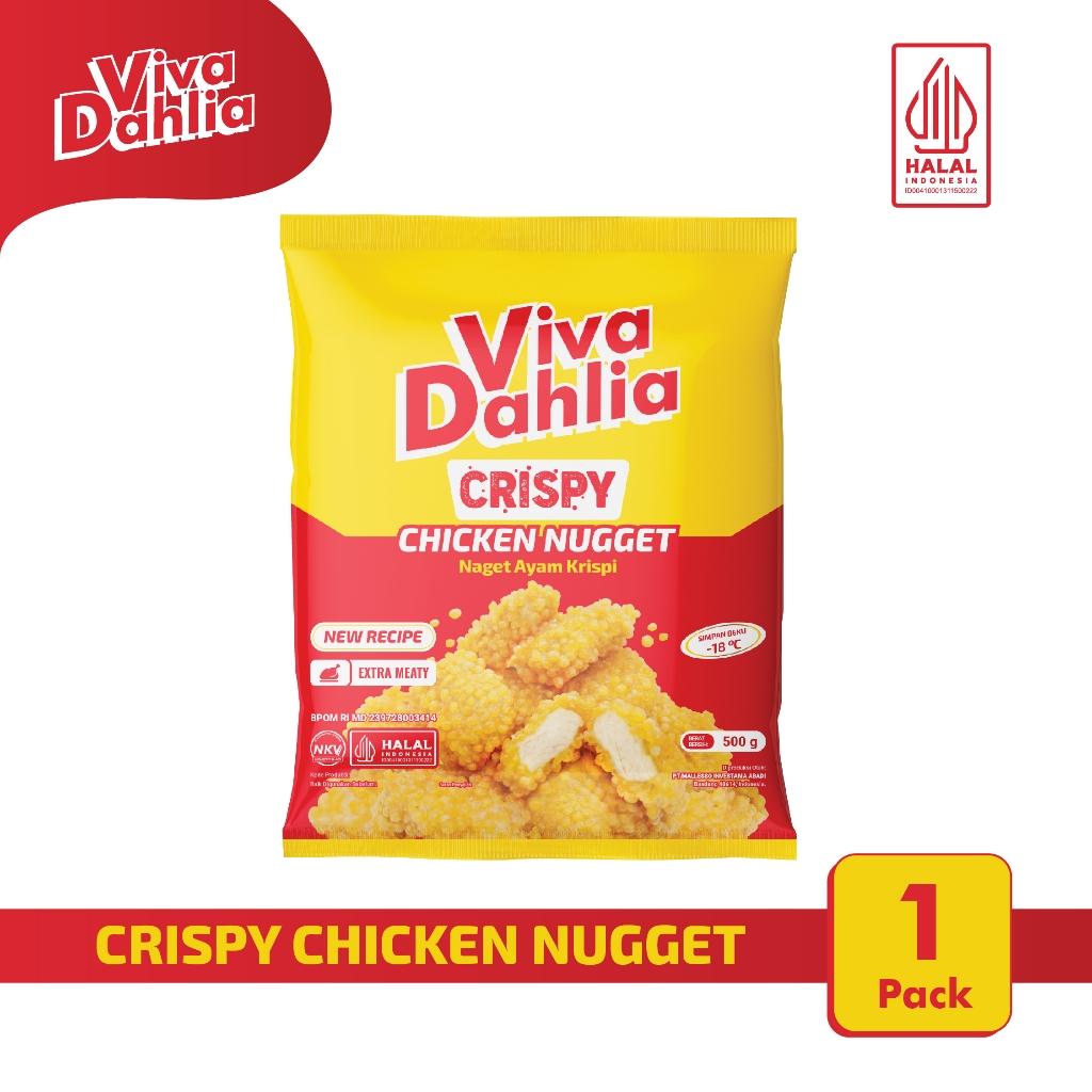Viva Dahlia Nugget Ayam Crispy 500 Gram