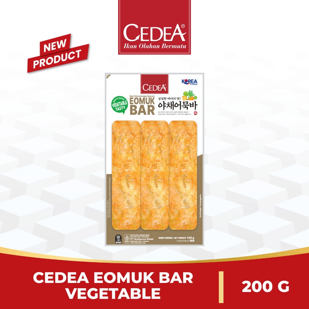 Cedea Eomuk Bar Vegetable Fish Cake Korea 200 Gram