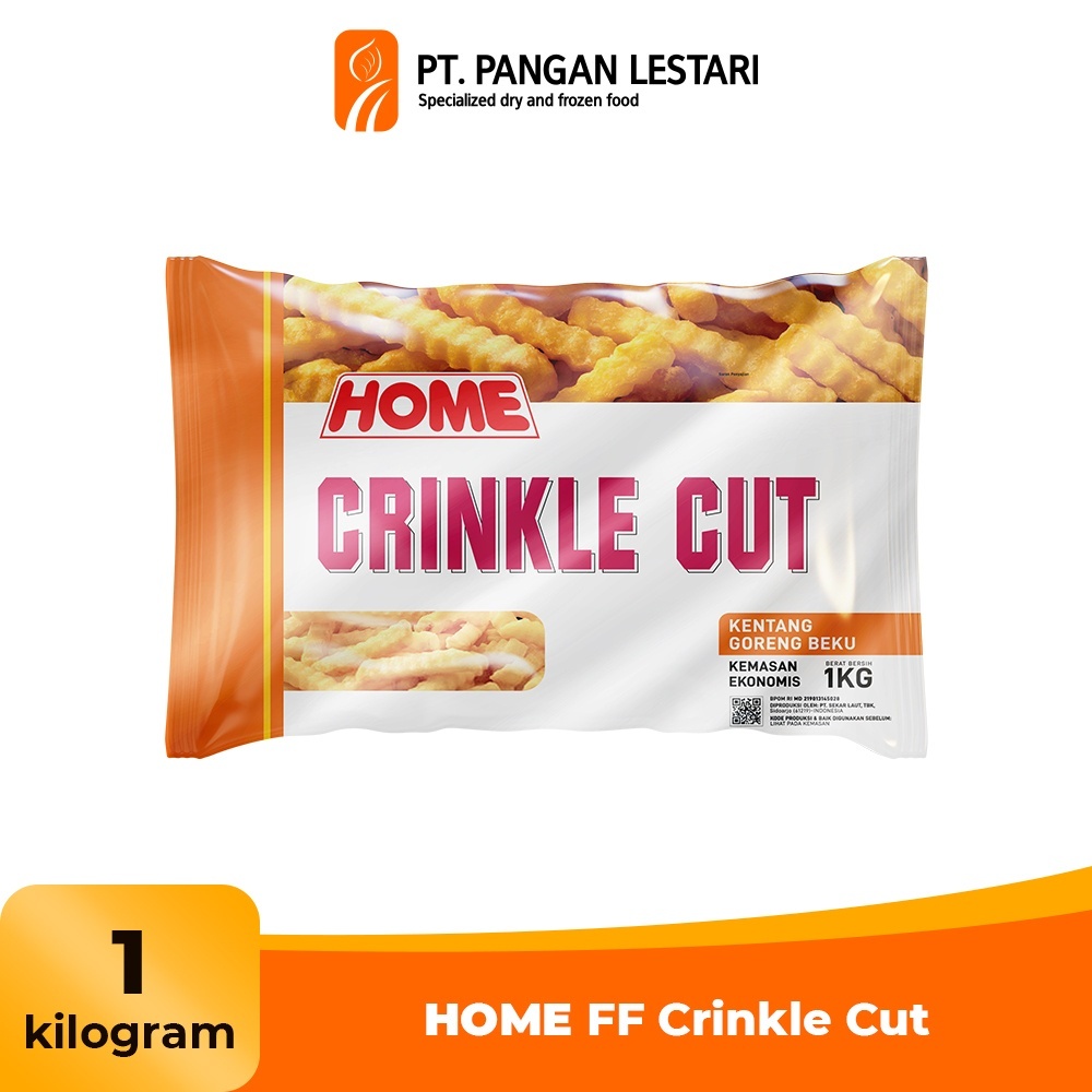 Home Kentang Goreng Crinkle Cut 1 Kg Frozen