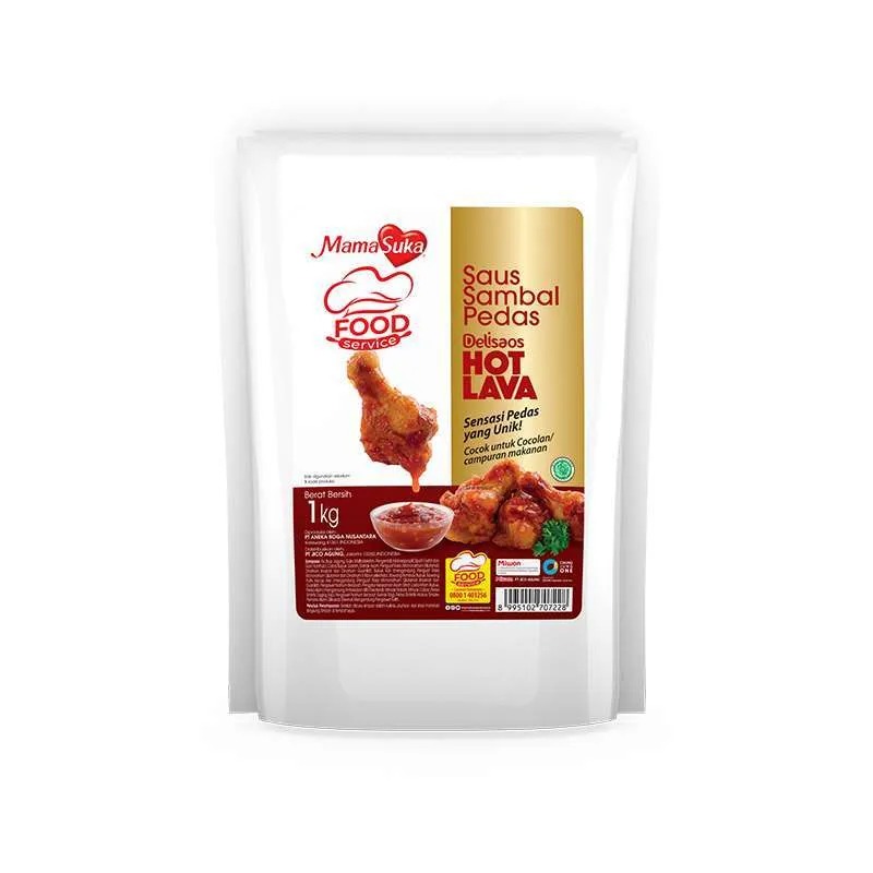 Mamasuka Saus Hot Lava 1 KG Delisaos