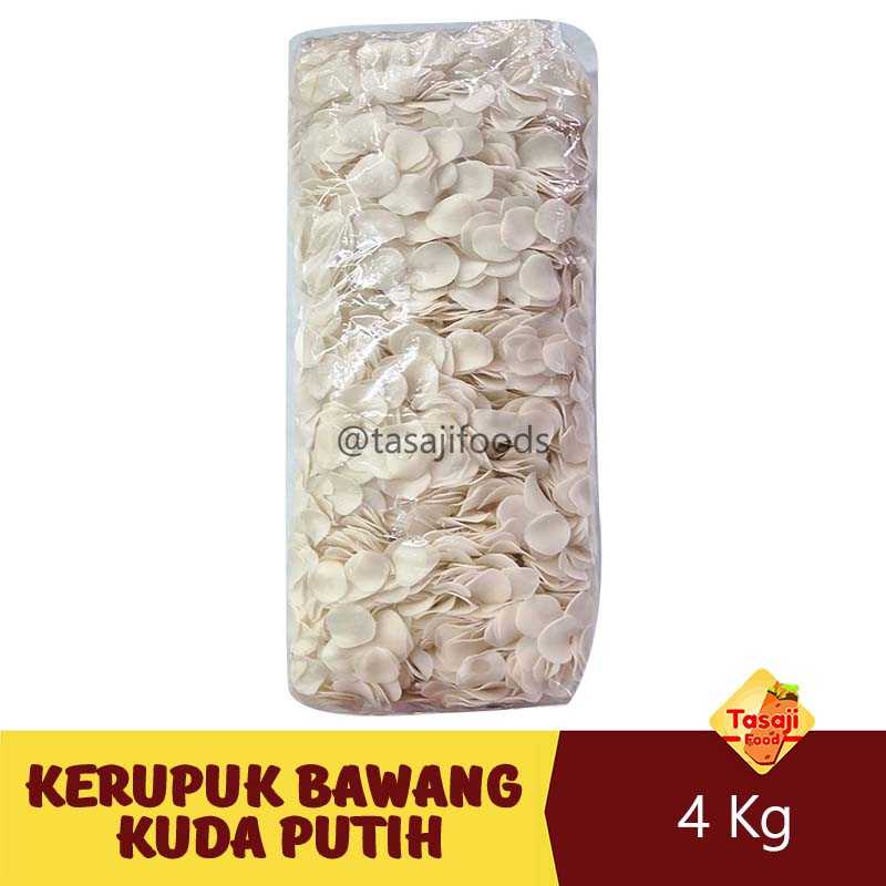 Kerupuk Bawang Kuda Putih 4 Kg Kerupuk Mentah