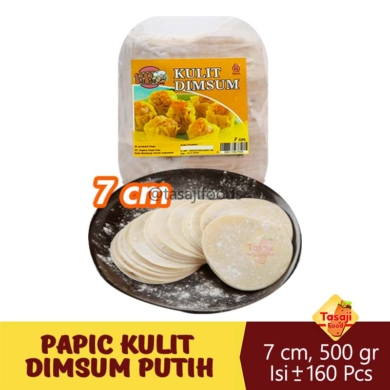 Papic Kulit Dimsum Putih 7 Cm 500 Gram frozen