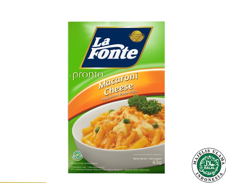 La Fonte Pronto - Macaroni Cheese ( Keju) 63gr