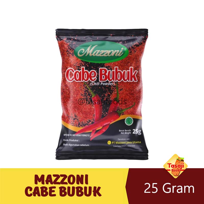 Mazzoni Cabe Bubuk 25 Gram Bumbu Tabur