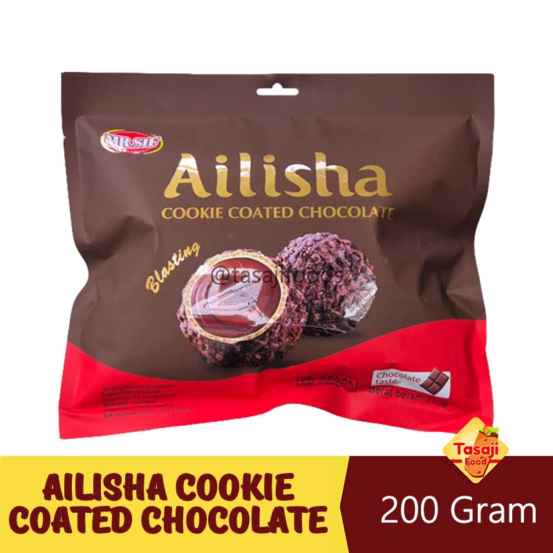 MR.SIF Ailisha Cookie Coated Chocolate 250g Chocolate Taste