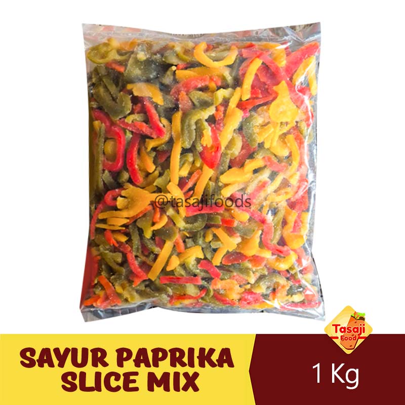 Sayur Paprika Slice Mix Kemasan  1 Kg Frozen