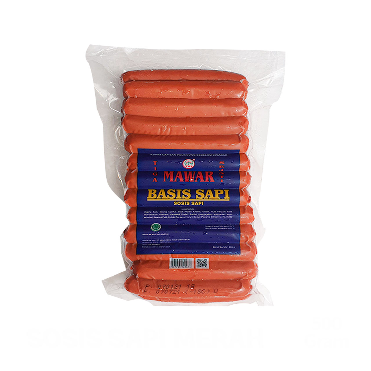 Tiga Mawar Basis Merah Sosis Sapi 500 Gram Viva Dahlia