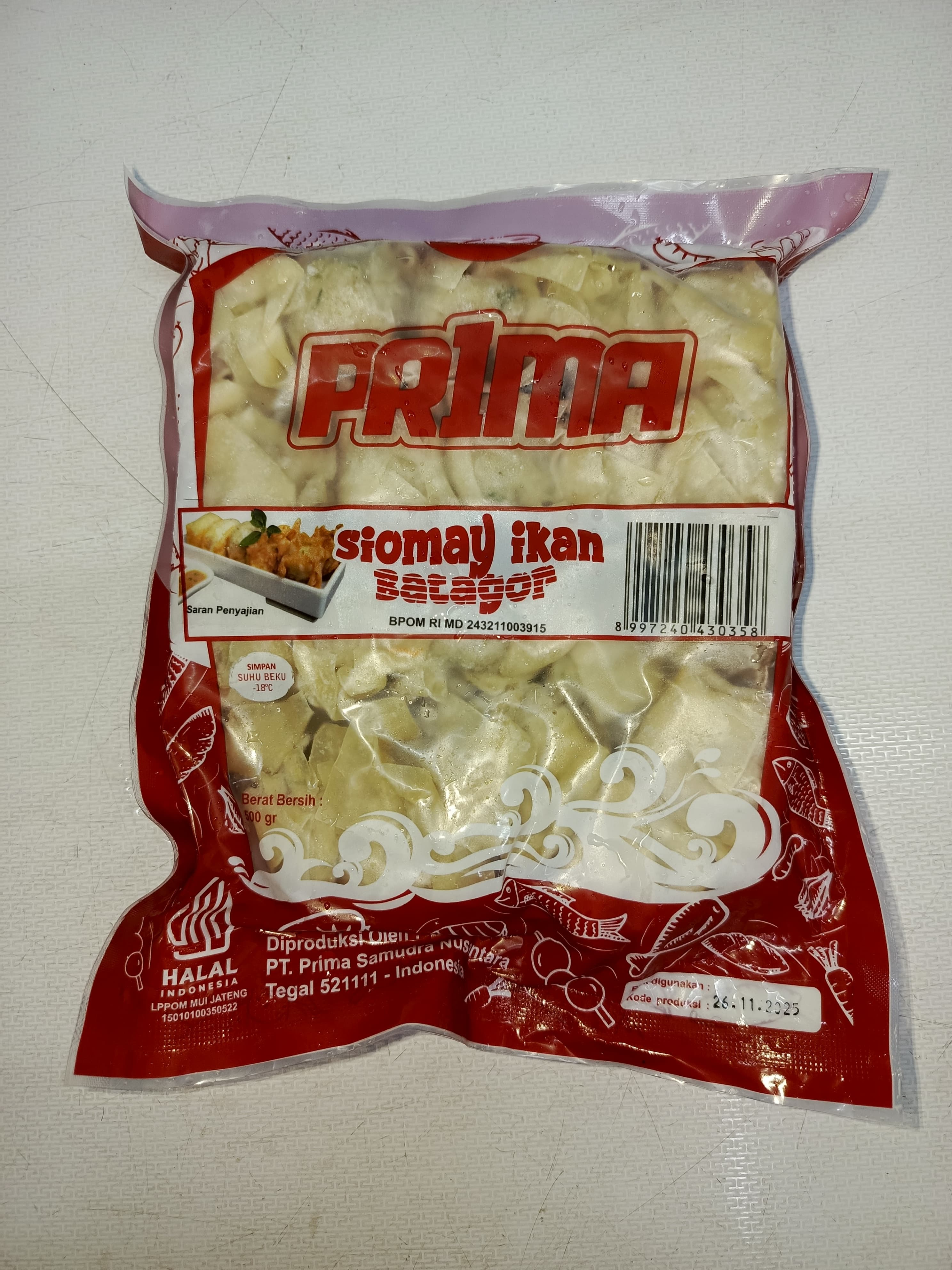 Prima PSN Batagor Siomay Ikan 500gr Plus Bumbu Kacang