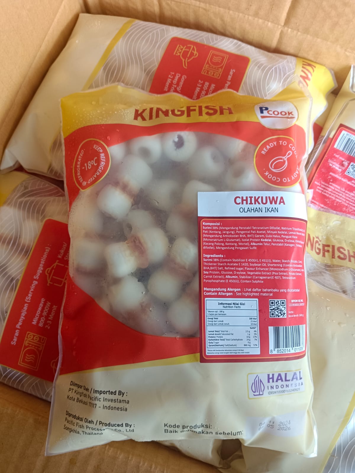 Kingfish Chikuwa 500 Gram Olahan Ikan