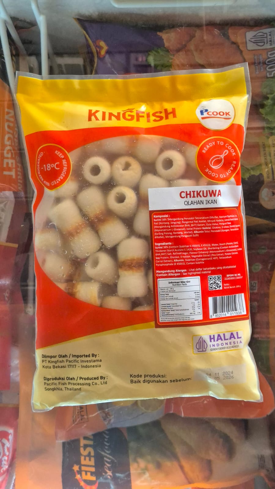 Kingfish Chikuwa 500 Gram Olahan Ikan