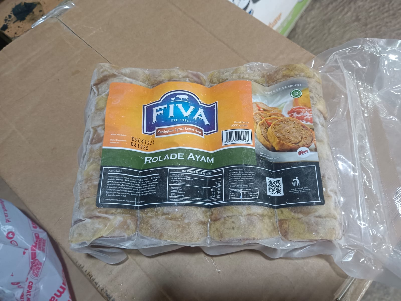 Fiva Rolade Ayam 1 Kg Olahan Ayam Frozen
