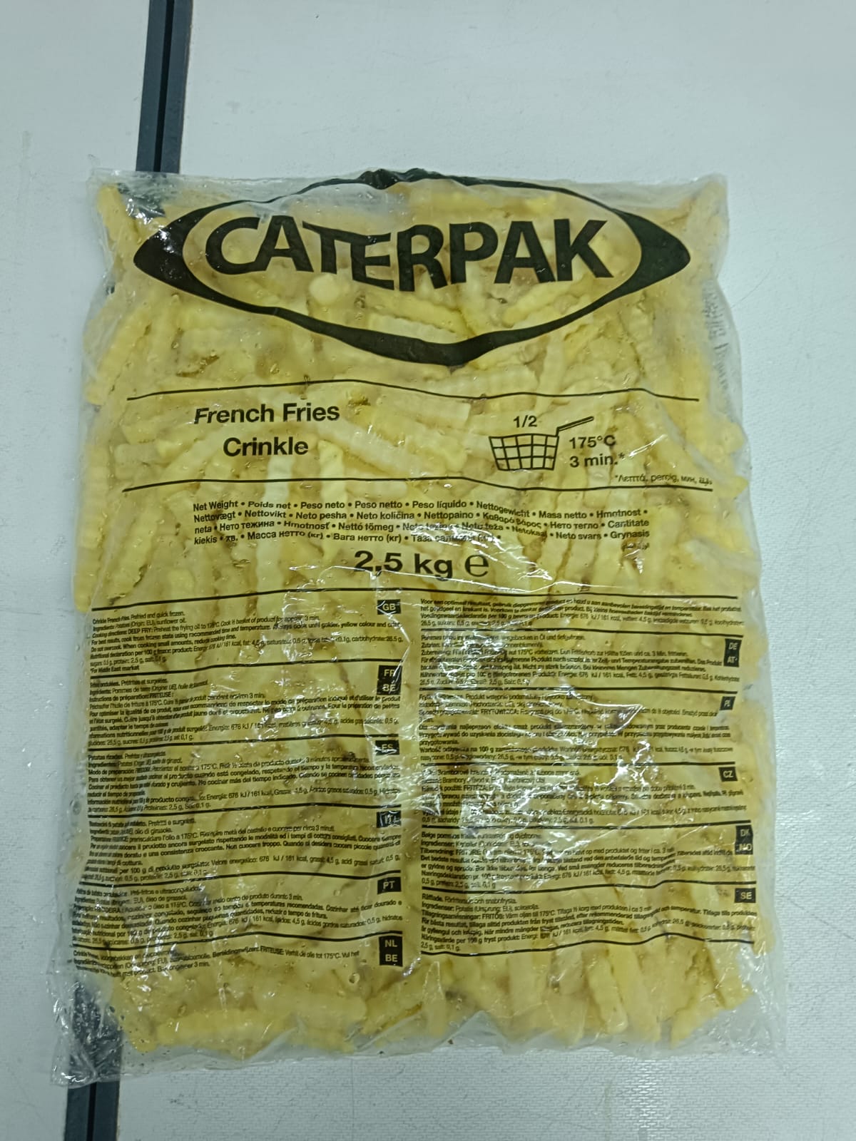 Caterpak Kentang Crinkle Cut 2,5 Kg French Fries