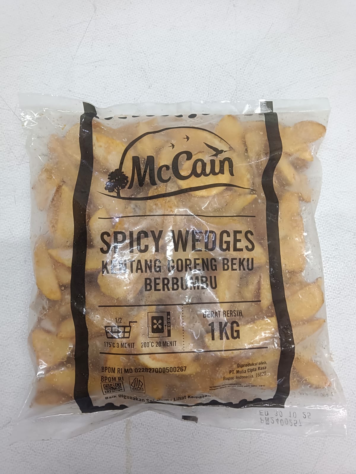 Mc Cain Kentang Spicy Wedges 1 Kg Kentang Beku Bumbu