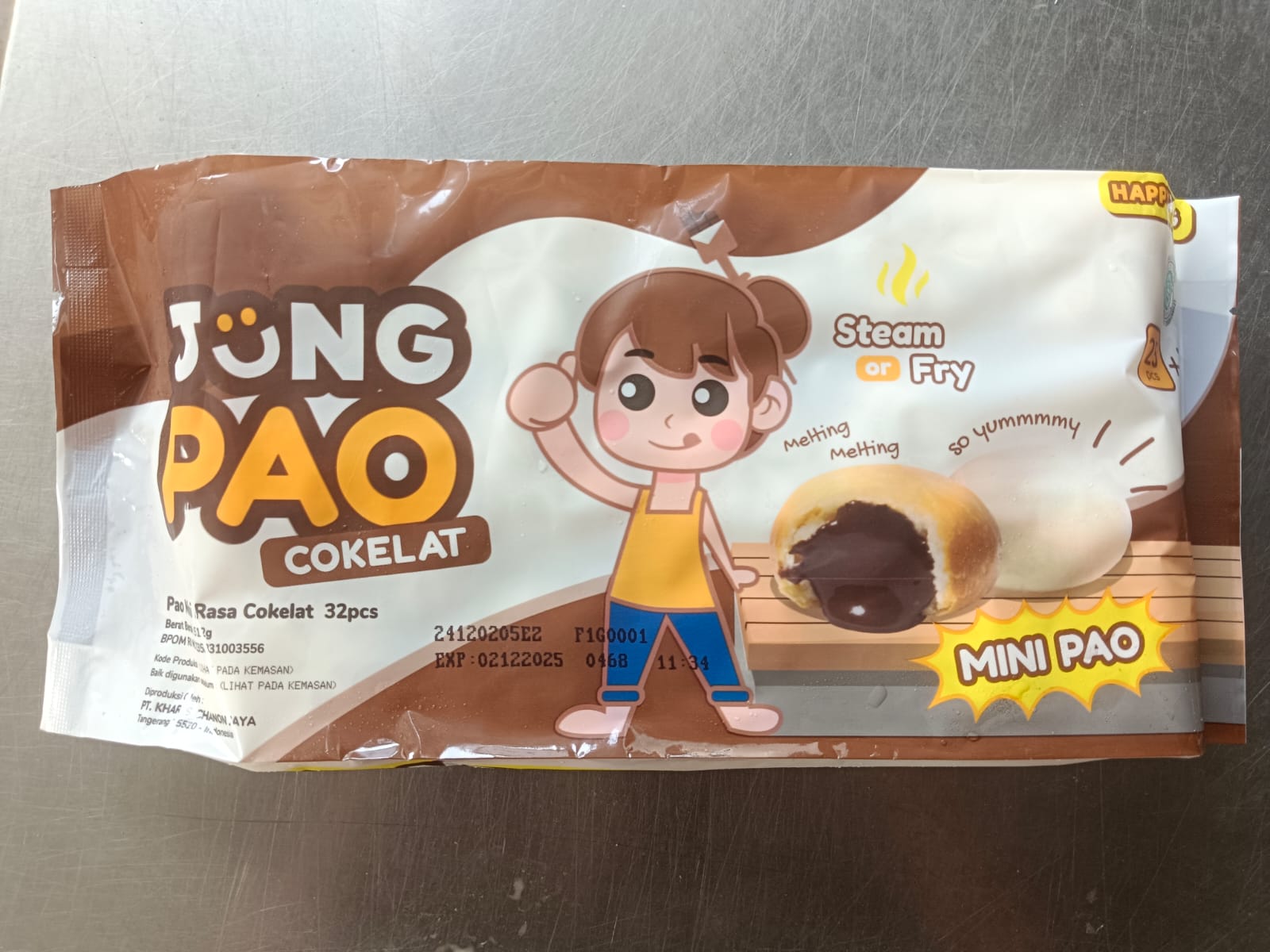 Jung Pao Mini Pao Isi Cokelat 32 Pcs