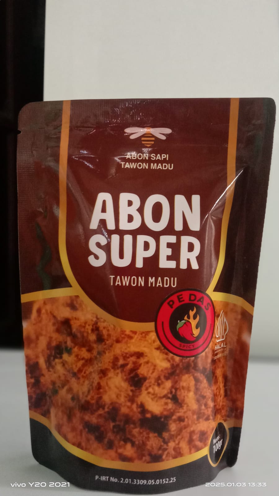 Abon Sapi Pedas Super Tawon Madu 100 Gram
