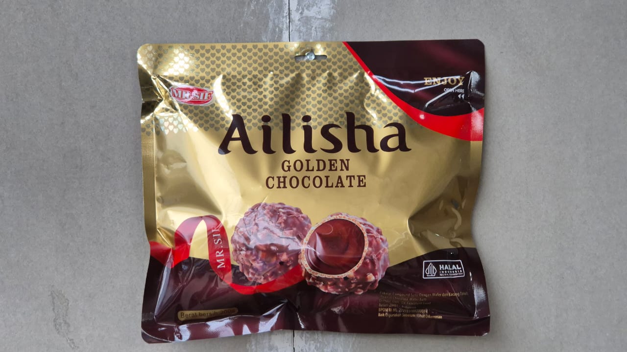 MR.SIF Ailisha Golden Chocolate 200g Chocolate Taste
