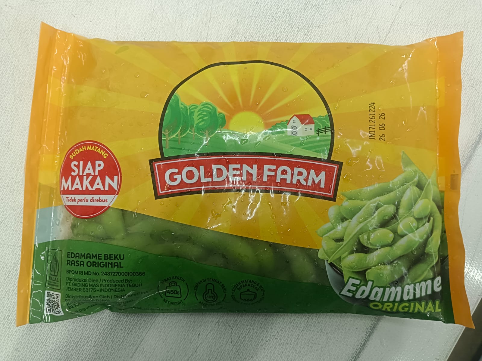 Golden Farm Original Edamame 450 Gram Frozen