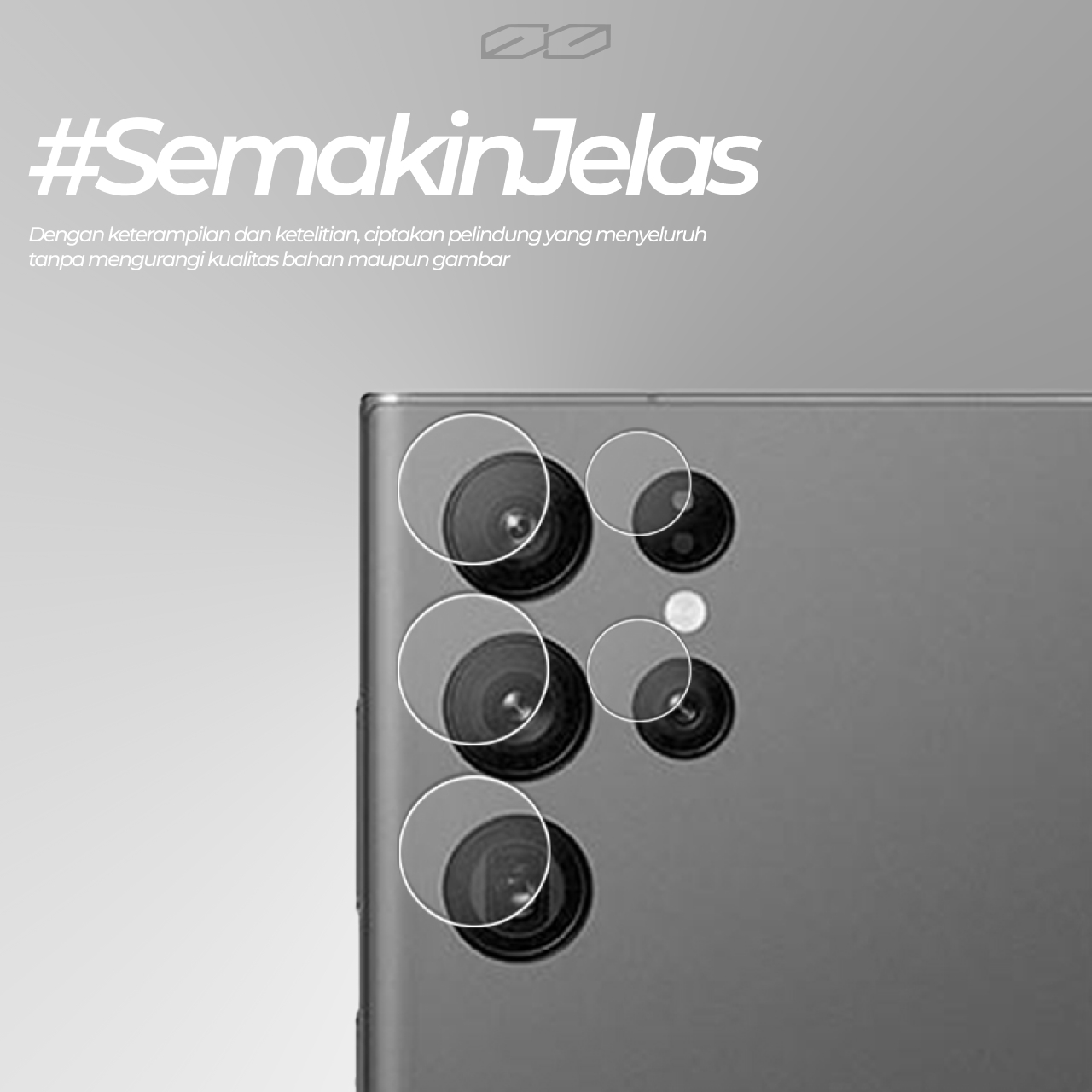Pelindung Kamera Samsung Galaxy S25 Ultra Plus Octagoods Camera Lens Protector Clear HD Anti Gores