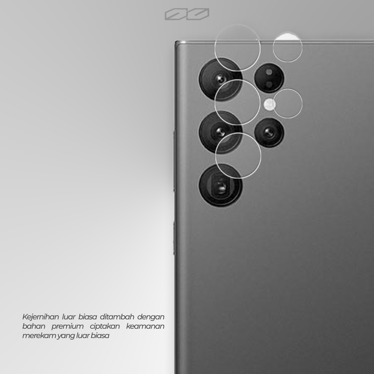 Pelindung Kamera Samsung Galaxy S25 Ultra Plus Octagoods Camera Lens Protector Clear HD Anti Gores