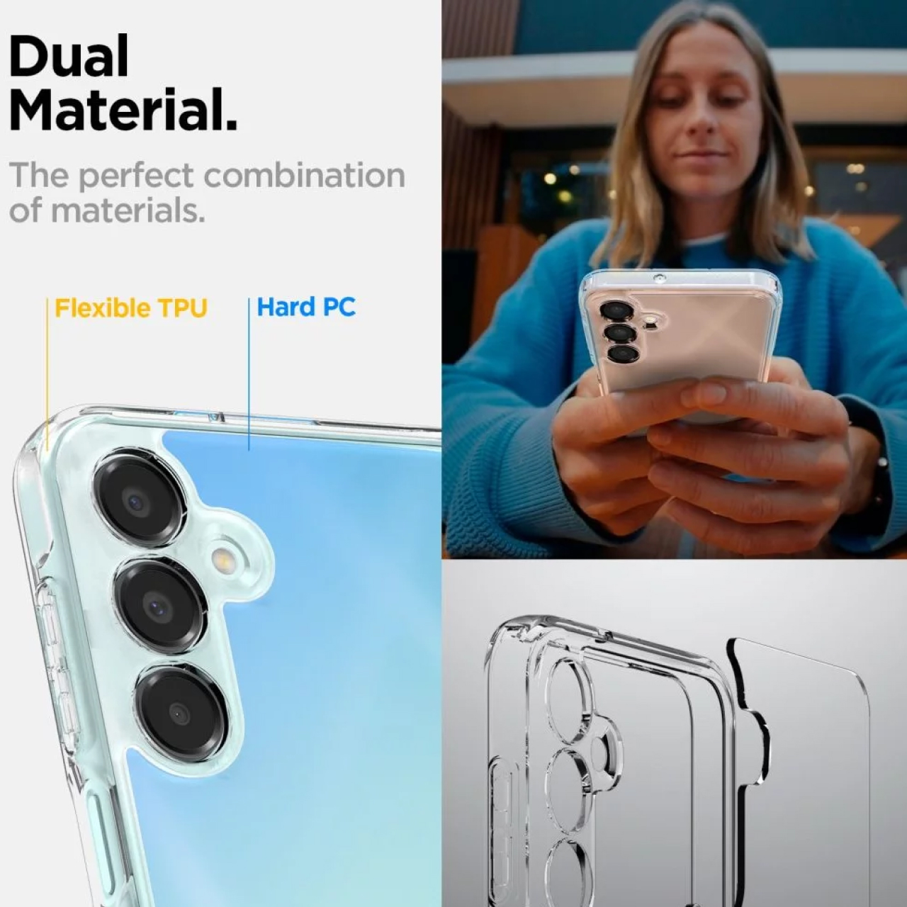 Spigen Galaxy A16 / A16 5G Case Ultra Hybrid - Crystal Clear ACS08890