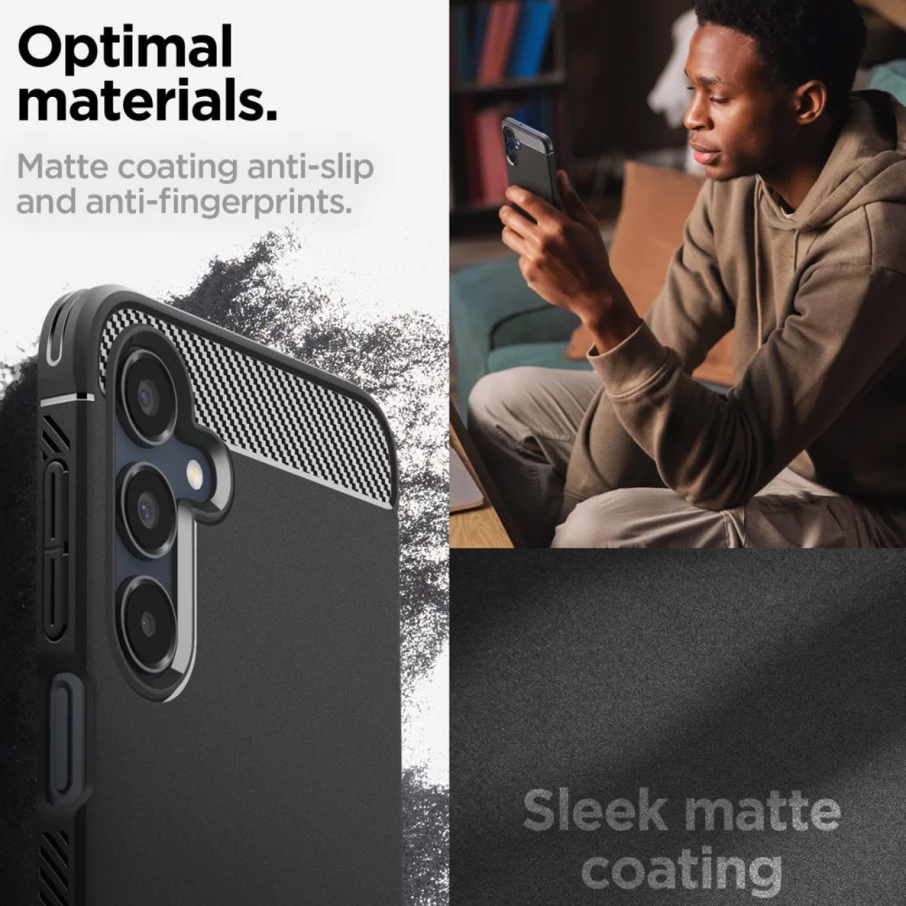 Spigen Galaxy A16 / A16 5G Case Rugged Armor - Matte Black ACS08891