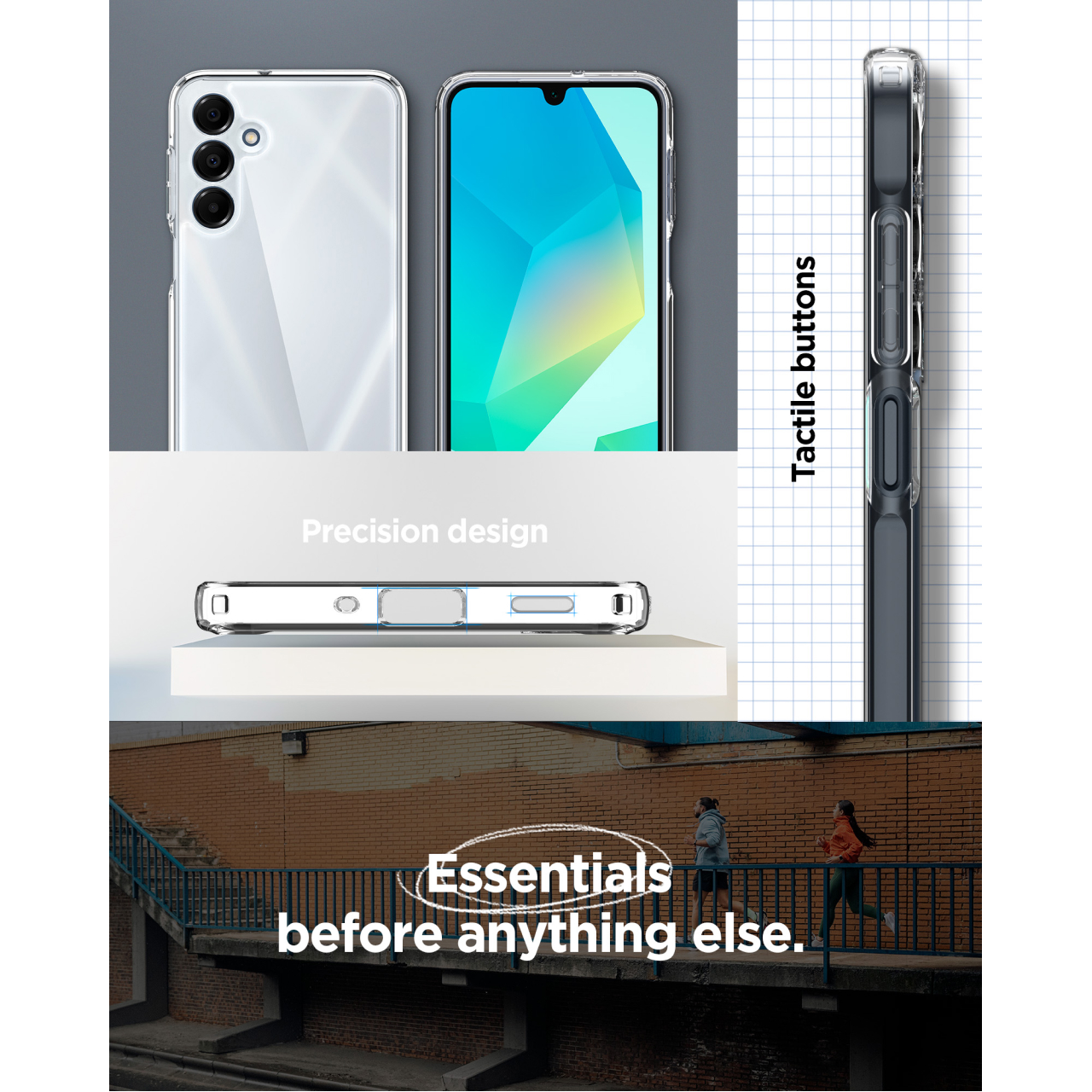 Spigen Galaxy A16 / A16 5G Case Ultra Hybrid - Crystal Clear ACS08890