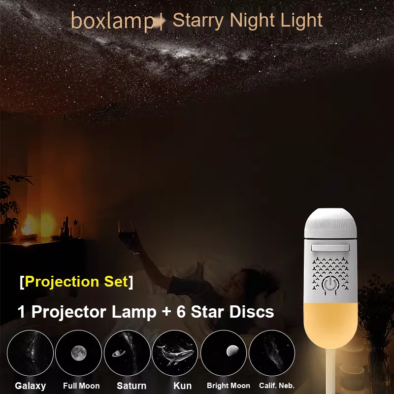 Star Projector 12 Disc Night Light 5w | Proyeksi Bintang 12 Disk Langit Lampu Malam 5w - Split B1152
