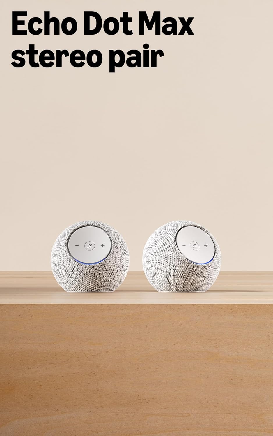 Amazon Echo Dot Max (newest model), Alexa speaker with room-filling sound and nearly 3x bass, Great for living rooms and medium-sized spaces, Designed for Alexa+, Glacier White