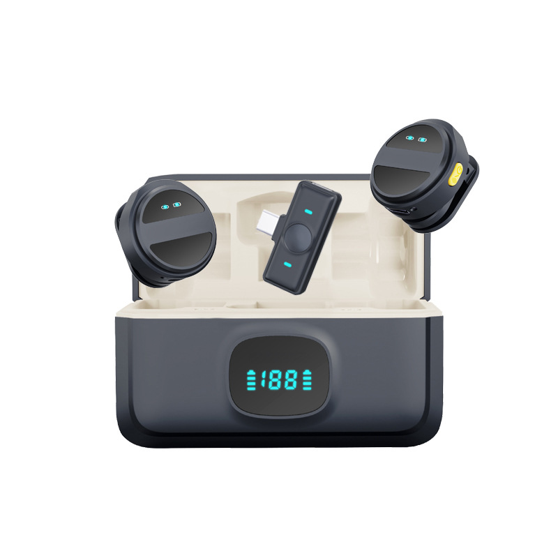 Mikrofon Lavalier Wireless SX21 Magnetic Noise Reduction Type-C/Lightning/Camera | SX21 Magnetic Wireless Lavalier Microphone with Noise Reduction