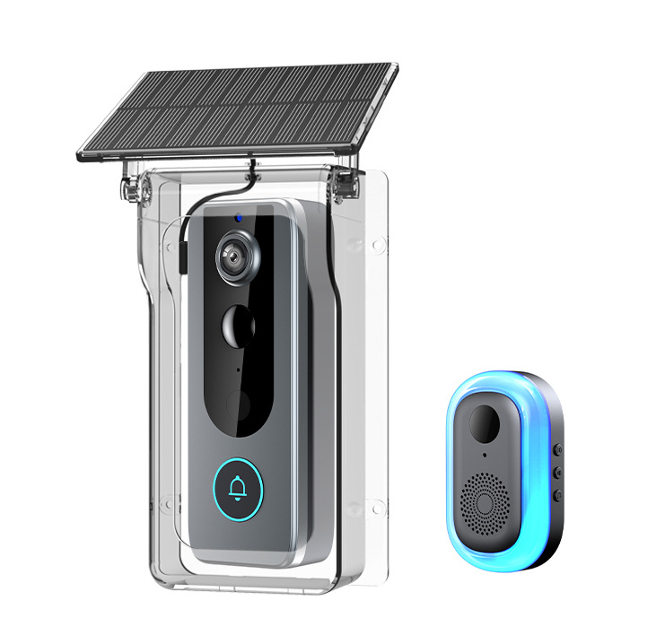 Bel Pintu Video Wireless M20 WiFi 2.4G Kamera HD Night Vision Interkom 2 Arah | M20 Wireless Video Doorbell 2.4G WiFi HD Night Vision