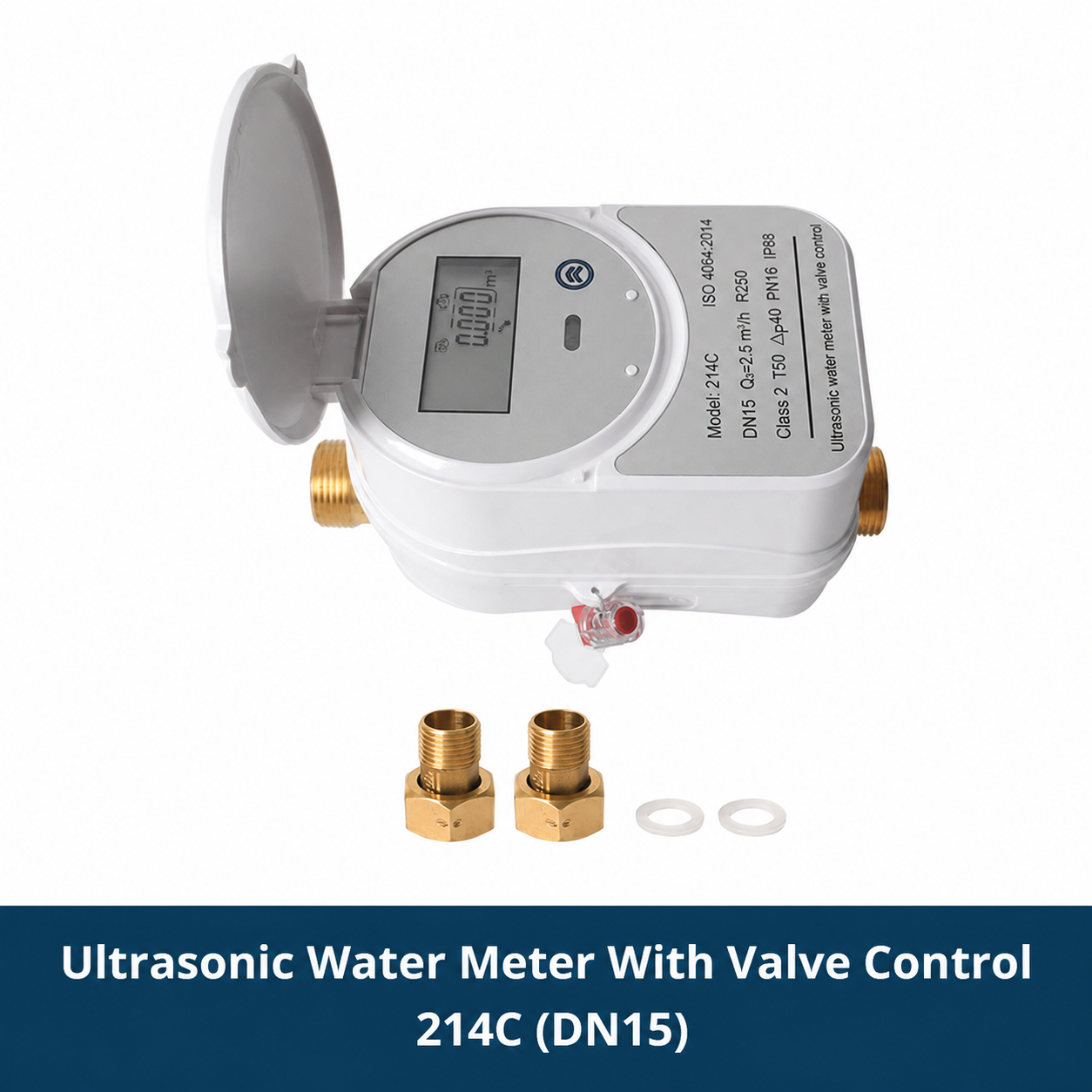 Meter Air Ultrasonik Smart Valve Zigbee Tuya IP68 LCD DN15-DN25 | Tuya Zigbee Smart Valve Ultrasonic Water Meter IP68 LCD DN15-DN25